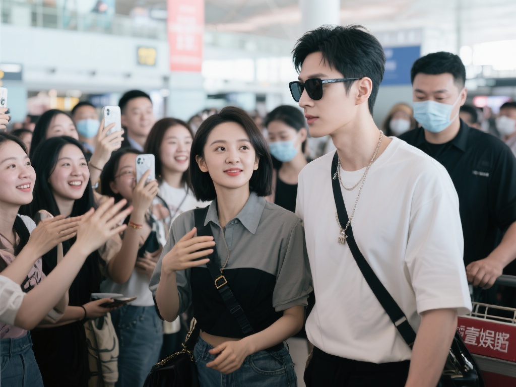 壹姐娱乐视频号分享明星机场街拍花絮 (壹姐娱乐视频号独家分享明星机场街拍精彩花絮）